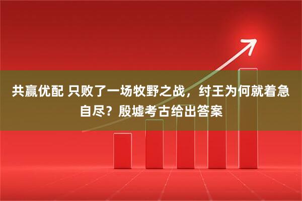 共赢优配 只败了一场牧野之战，纣王为何就着急自尽？殷墟考古给出答案