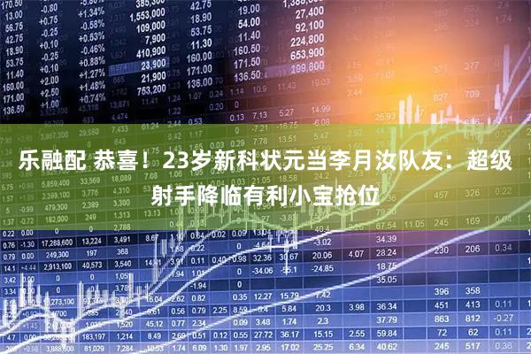 乐融配 恭喜！23岁新科状元当李月汝队友：超级射手降临有利小宝抢位