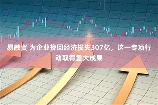 易融资 为企业挽回经济损失307亿，这一专项行动取得重大成果