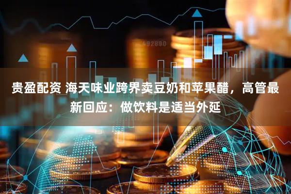 贵盈配资 海天味业跨界卖豆奶和苹果醋，高管最新回应：做饮料是适当外延