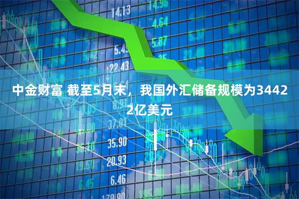 中金财富 截至5月末，我国外汇储备规模为34422亿美元