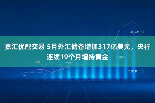 嘉汇优配交易 5月外汇储备增加317亿美元，央行连续19个月增持黄金