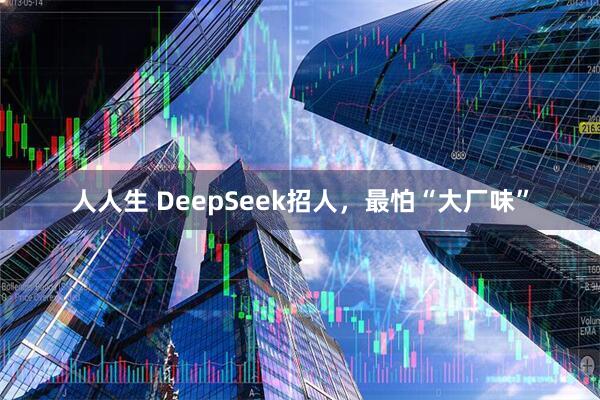 人人生 DeepSeek招人，最怕“大厂味”