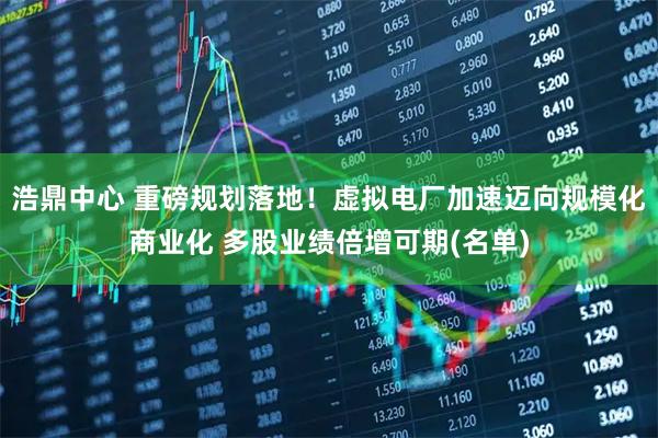 浩鼎中心 重磅规划落地！虚拟电厂加速迈向规模化商业化 多股业绩倍增可期(名单)